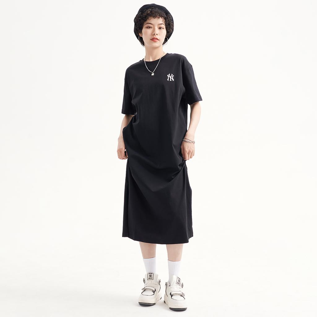 New MLB Short Sleeved Dresses Women's Black 3FOPB0233-50BKS