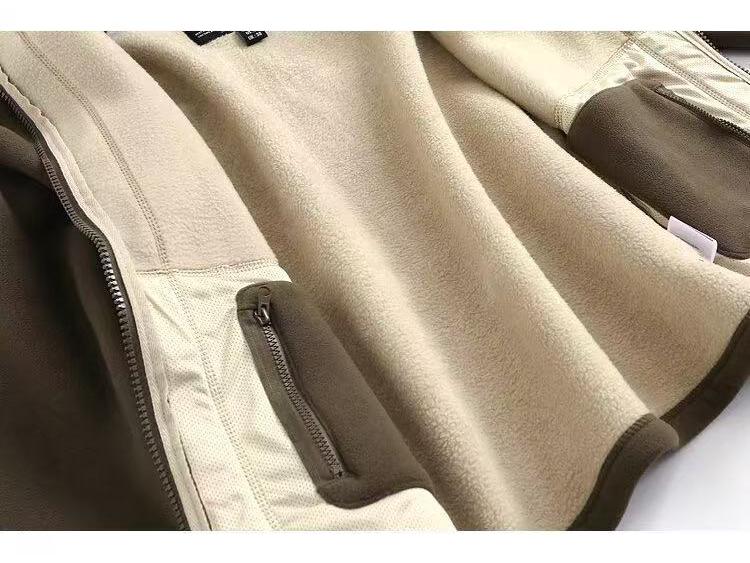 Norwegian Export Men's Winter Fleece Jacket – Fashionable, Embroidered, Versatile, and Casual.