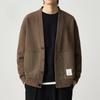 Spring New Men's Simple Loose V-neck Sweater Cardigan Jacket