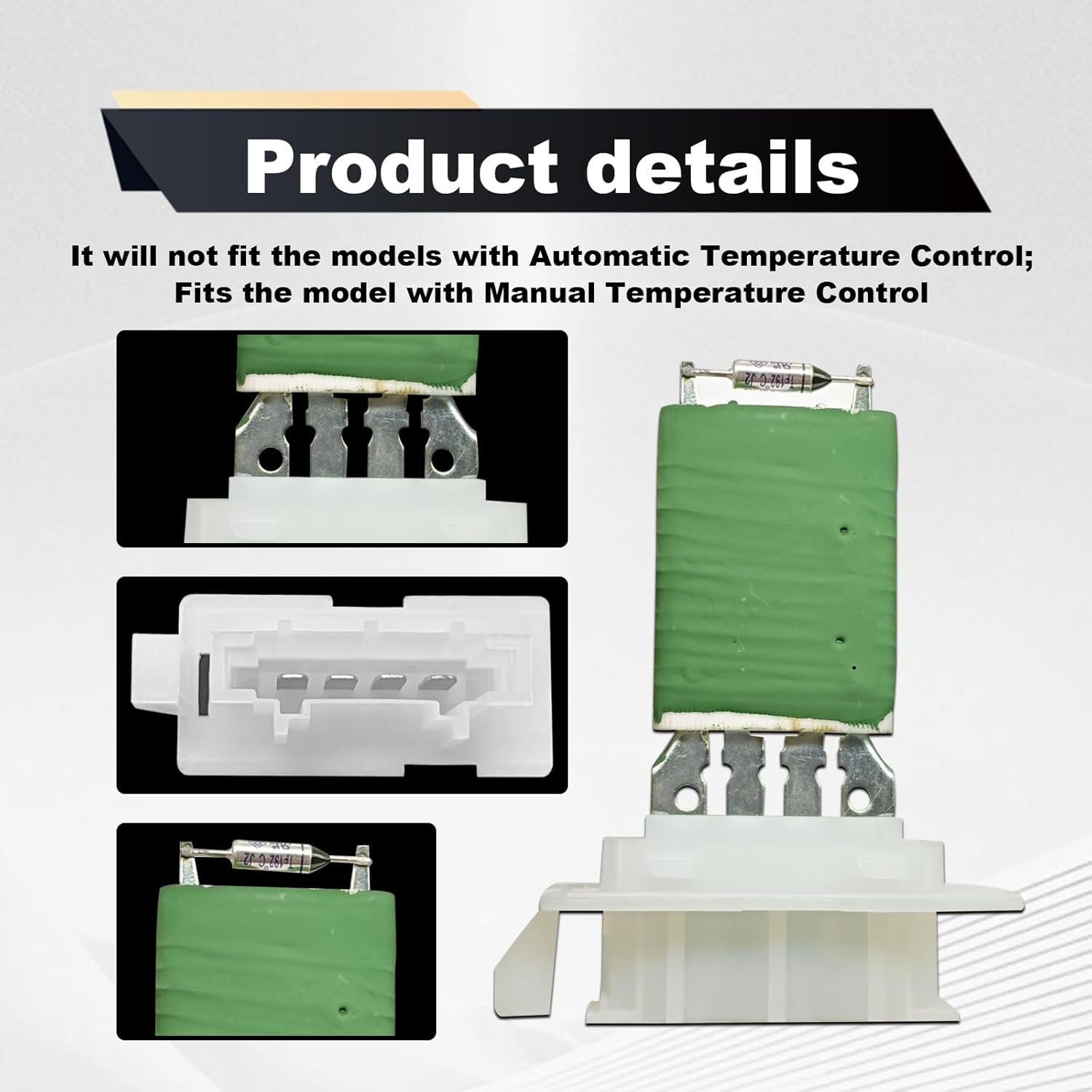 

Temp Control Blower Motor Resistor Control Module Compatible with 1K0959263A VW Jetta 2005-2014 Passat 2006-2010 Tiguan 2009-2017 Beetle Golf CC Eos