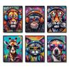 Cool Graffiti Gamer Headphones Animal Poster, Minimalist Wall Art Print Canvas Painting Posters for Living Room Home Decor