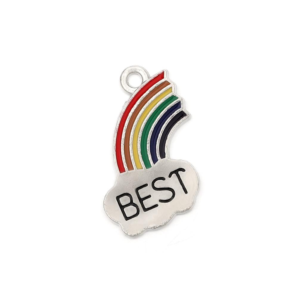 4Pcs/Lot Cute Cartoon Printing Connectes For Earrings Necklace Pendant Crafts DIY Jewelry Making Accessories