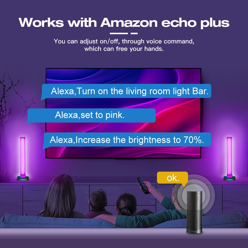 ZigBee 3.0 RGBCCT 4W Light Bar GLEDOPTO DC5V USB Tuya Smart Life SmartThings Homey Alexa App Voice RF Remote Control Night Light