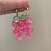 Bohemia Earrings Grape Earrings Korean Style Beads Earrings Creative Fruit Dangle Earring  Summer