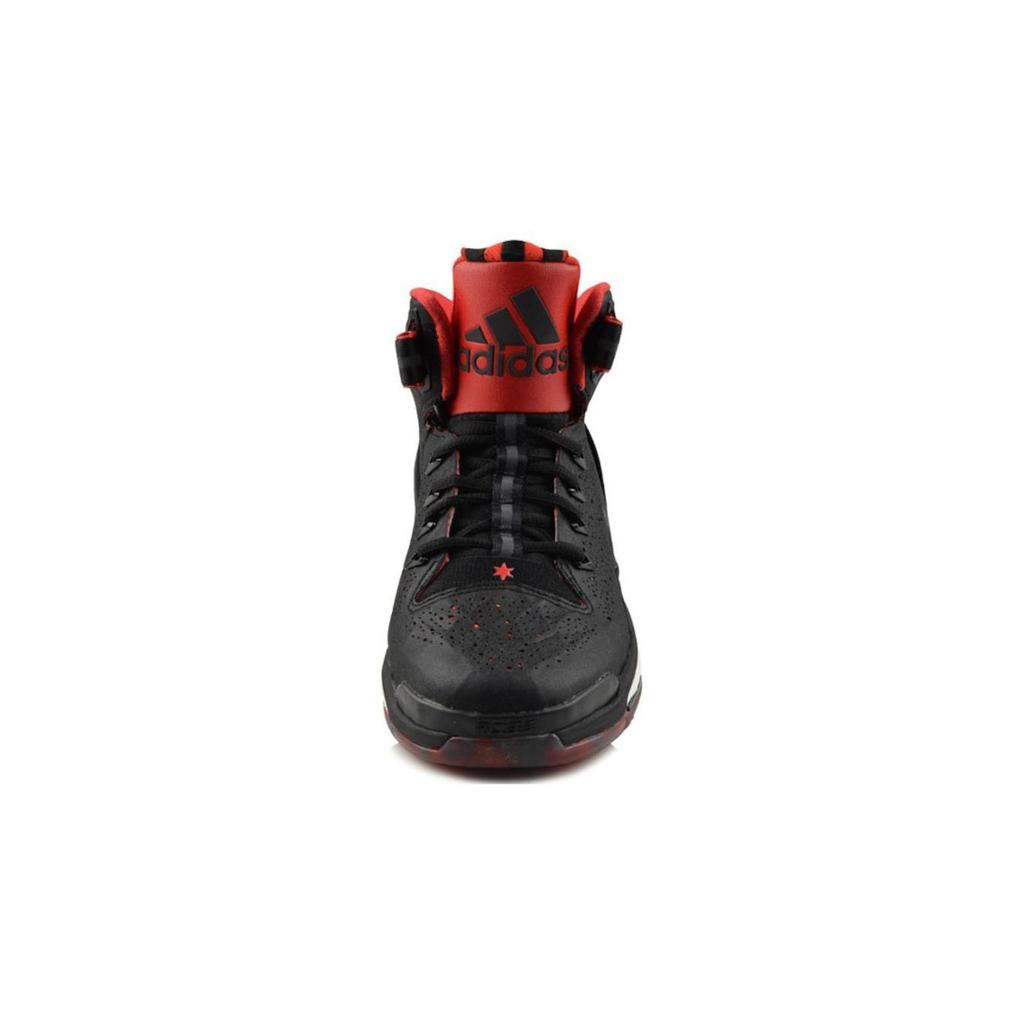 Adidas D Rose 6 Anti-Slip Shock Absorption Wear-Resistant Mid-Top Kids Basketball Shoes Kids Basketball Shoes Black Red D69766