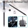 Car Repair Fuel Injector Seal Puller Tool Set with Slide Hammer Steel Cone Thread Tip for Copper Washer Gasket Removal Universal