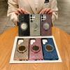 Applicable to Apple 11promax glitter makeup mirror s11 luxury electroplating magnetic suction S11ultra mobile phone case 11Pro