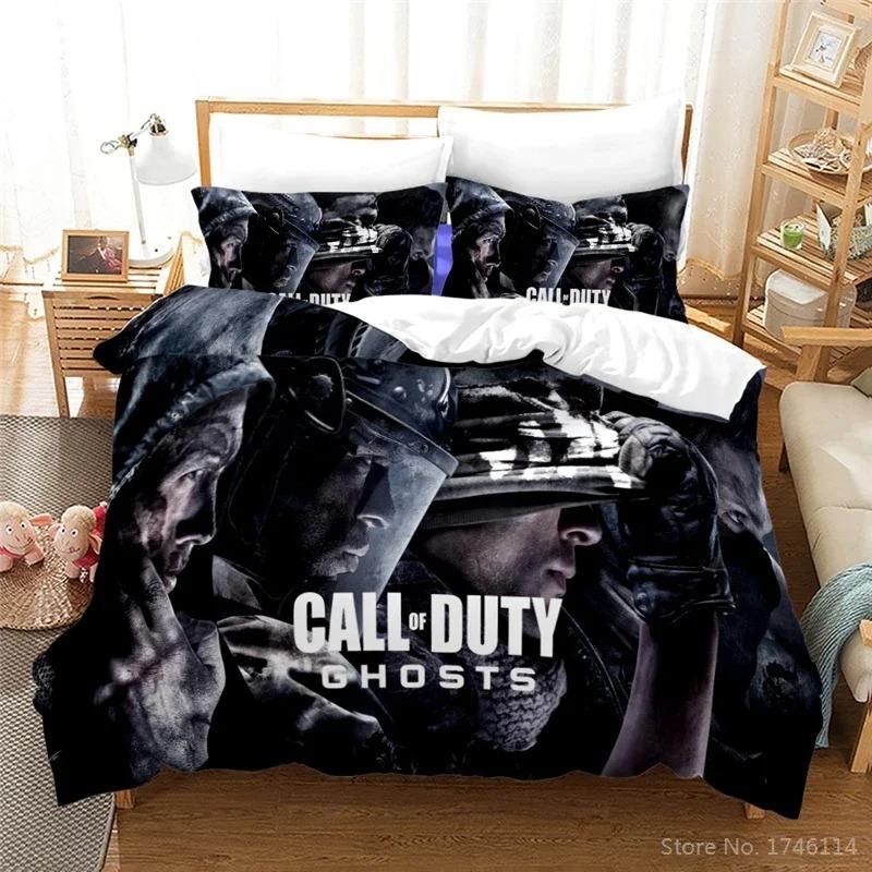 

Комплект постельного белья Call Of Duty, напечатанный на 3D-принтере, одеяло и наволочка с двусторонним принтом для дома 70x133cm 2pcs
