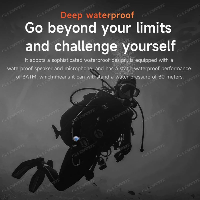 2025 New Swimming Smart Watch Watch IP69K Waterproof BT Call GPS Compass Amoled Military Sport Smartwatch Men Women for Xiaomi Huawei