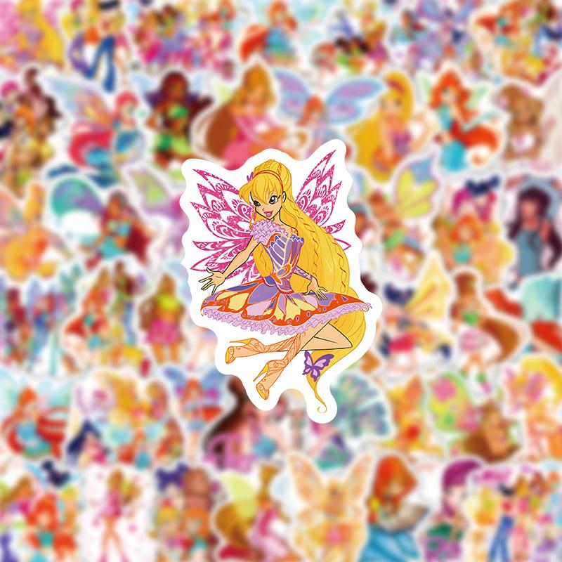 60 Sheets Girl Stickers for Scrapbooking, DIY Crafts, Bottle Decoration