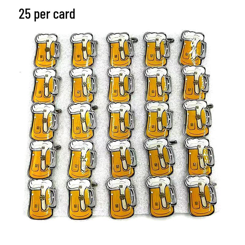 Брошь-значок  Пивная кружка Октоберфест с блестками  - Праздничное украшение и подарок