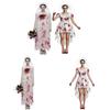 Halloween Ghost Bride Costume Dress Polyester Spandex For Cosplay Party Stage Performance