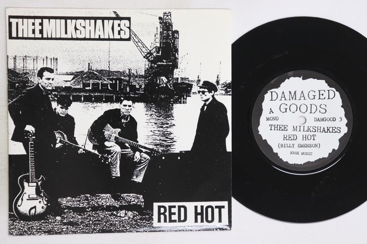 

7inch Record MILKSHAKES - Red Hot / Dull Knife DAMGOOD3 DAMAGED GOODS 1992 UK Rock Used