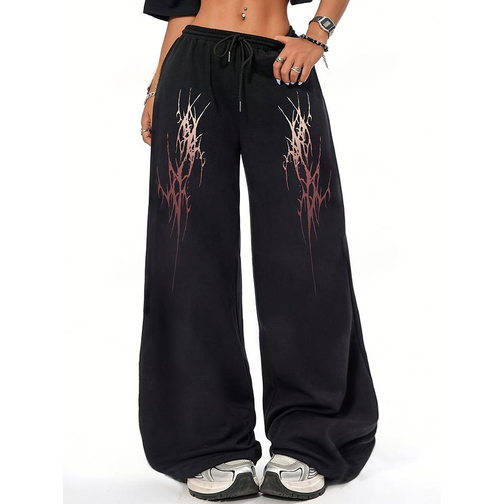 High Street Hip Hop Trend Casual Pants Men's Summer New Loose Niche Straight Versatile Long Pants