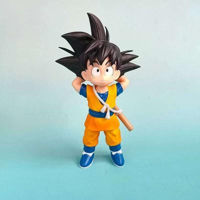 17cm Gk Dragon Ball Action Figure Q Version Son Goku Standing Posture Model Statue Ornament Collectibles Kids Toy Christmas Gift