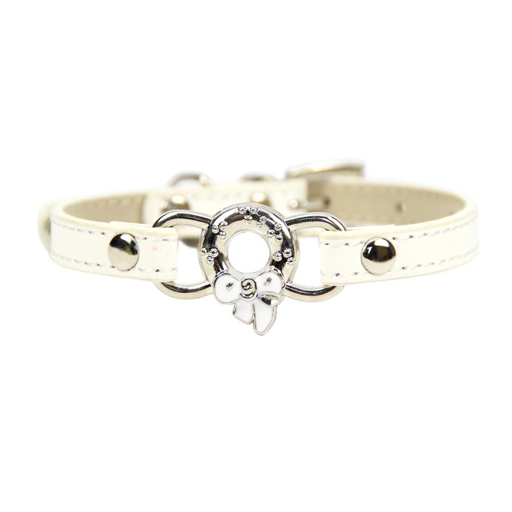 Streng ausgewählte Four Seasons Soft Base Haustierhalsband Schleife Katzenhalsband Hundegürtel Universell für Katzen und Hunde