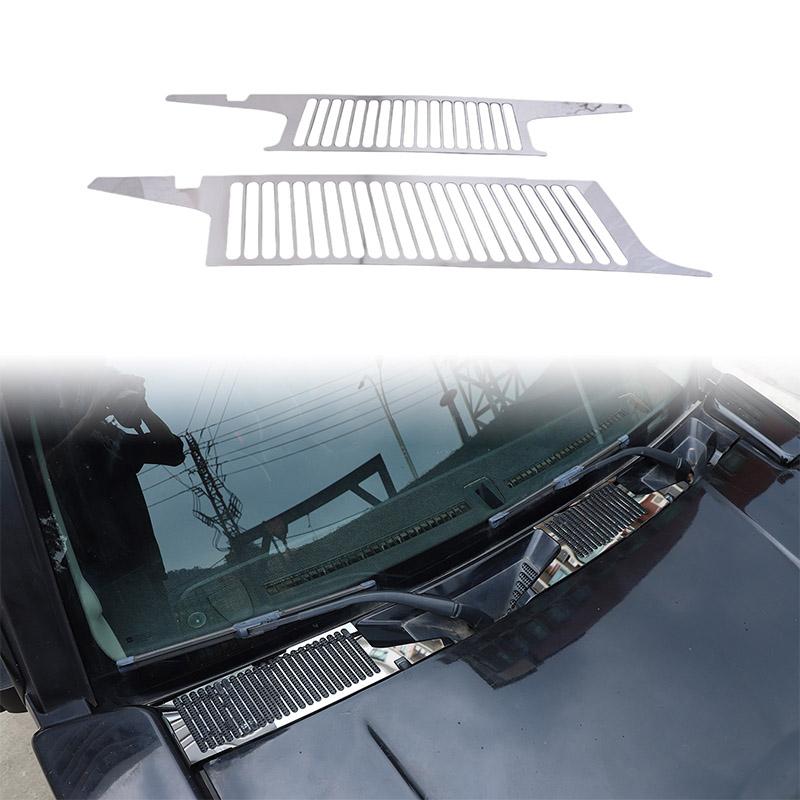 For Hummer H3 2005-2009 Stainless Steel Car Hood Air Outlet Decorative Mesh Cover Sticker External Modified Auto Accessories
