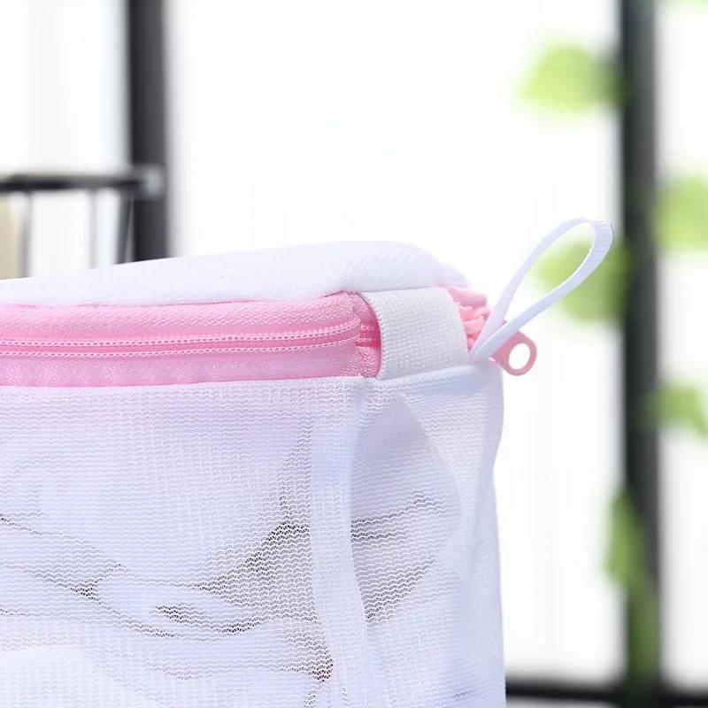 Mesh Laundry Net Cloth Lingerie Bag Clothing Clothes Dirty Sock Women's Zipper Underwear Bra Organizer. Storage Organization