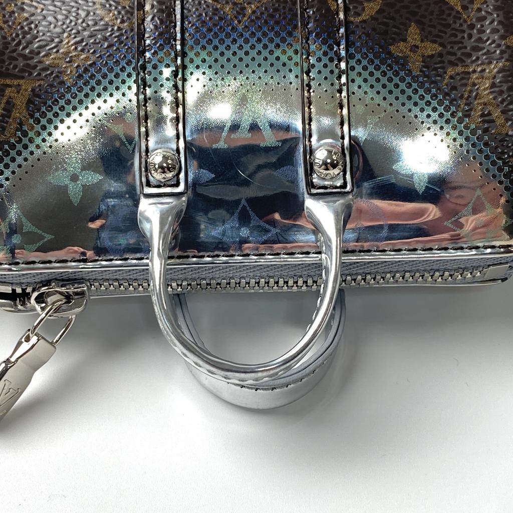 Used LOUIS VUITTONkey ring Brown/Aurora leather/enamel Women