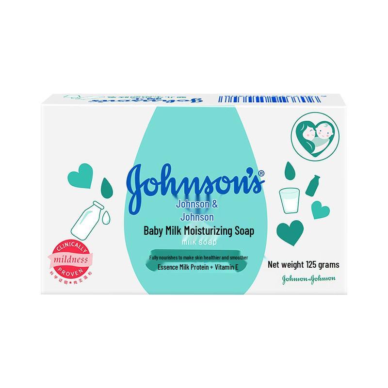 Johnson s Baby Milk Moisturizing Soap, 125g - Gentle Face, Bath & Hand Wash for Newborns. Genuine Baby Soap.