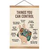 ZTGDA Positive Affirmation Poster,Things You Can Control Poster,Mental Health Gaming Wall Art, Positive Motivational Canvas for Teen Room, Counseling
