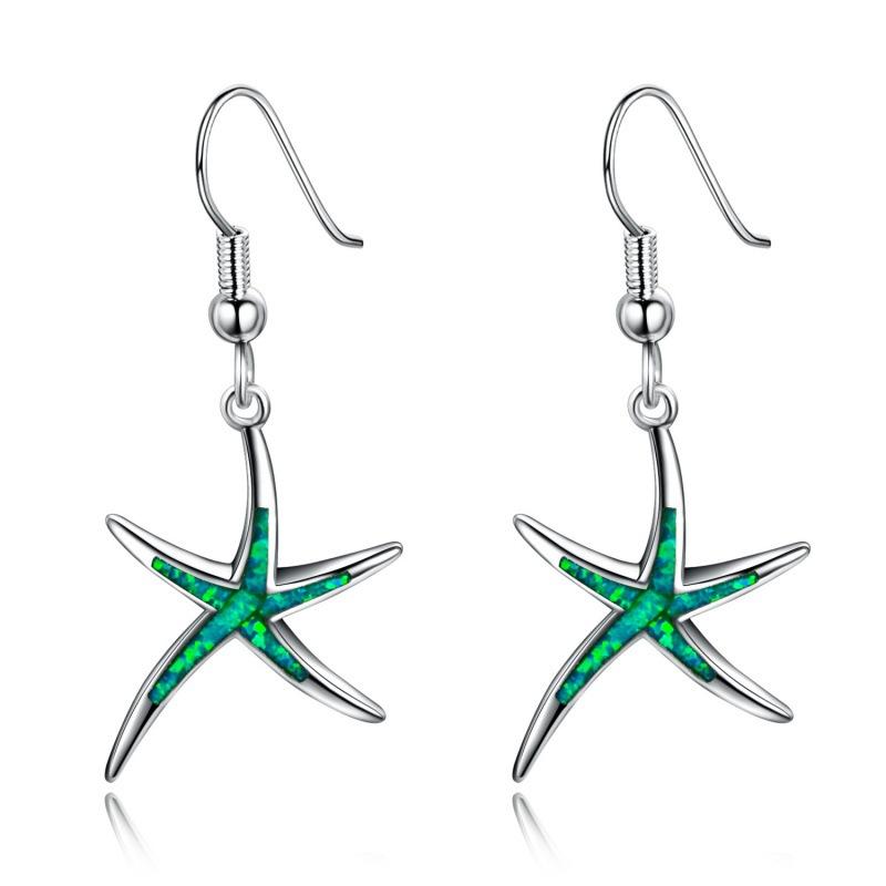 

Earrings European and American fashion opal earrings earrings studs