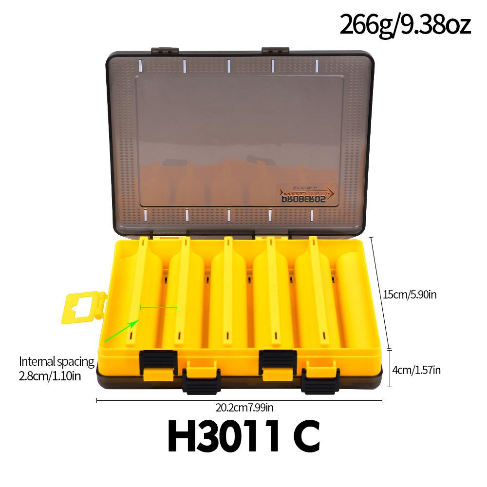 Double Lure Box Fishing Storage Box Portable Bait Fake Bait Accessory Box Mino Pencil Lure Bait Plastic Box