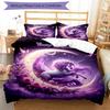 3PC Custom Name Unicorn Dreams Moon Bedding Set Duvet Cover Closure Includes 1 Duvet Cover & 2 Pillowcases for Bedroom