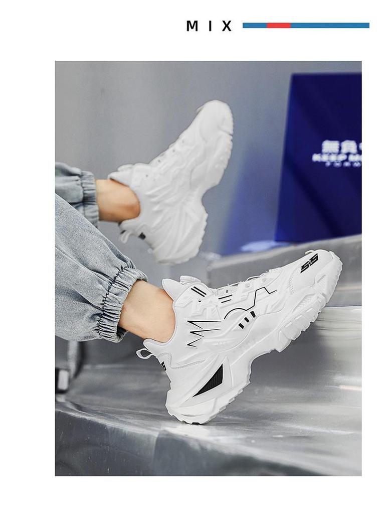 Herren Trendige Rutschfeste Laufschuhe mit Atmungsaktivem Design und Drehknopf zur Höhenverstellung, Geeignet für Jugendliche & Senioren, Frühling/Herbst.