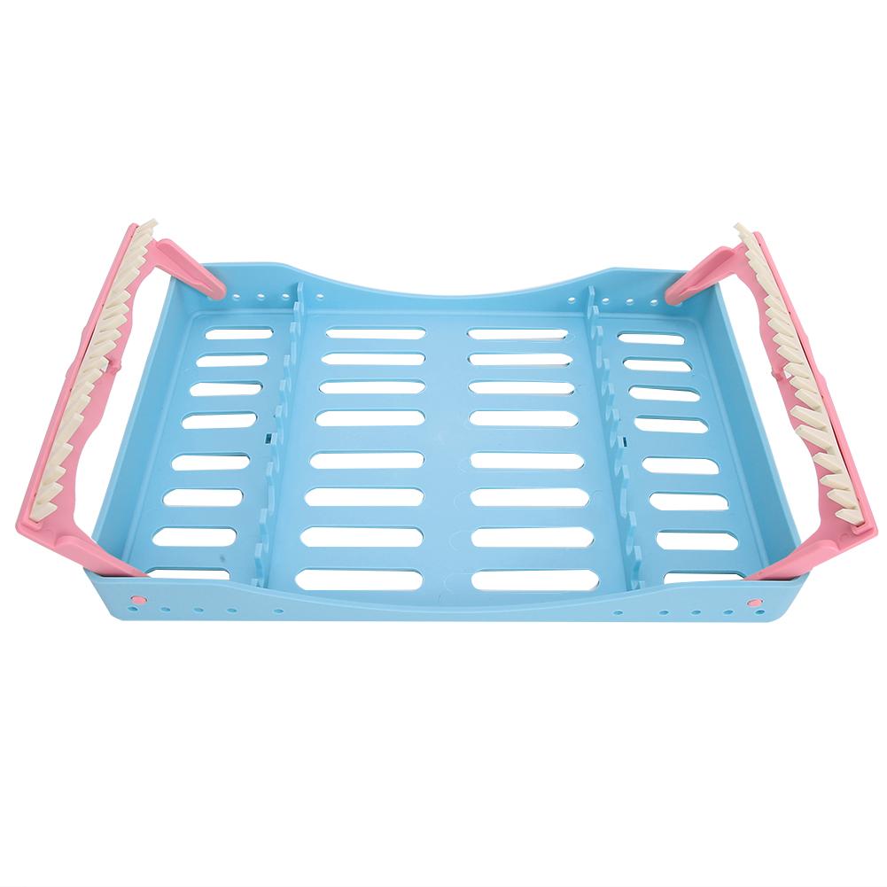 Dental Surgical Sterilization Box Disinfection Tray Sterilization Box RackBlue
