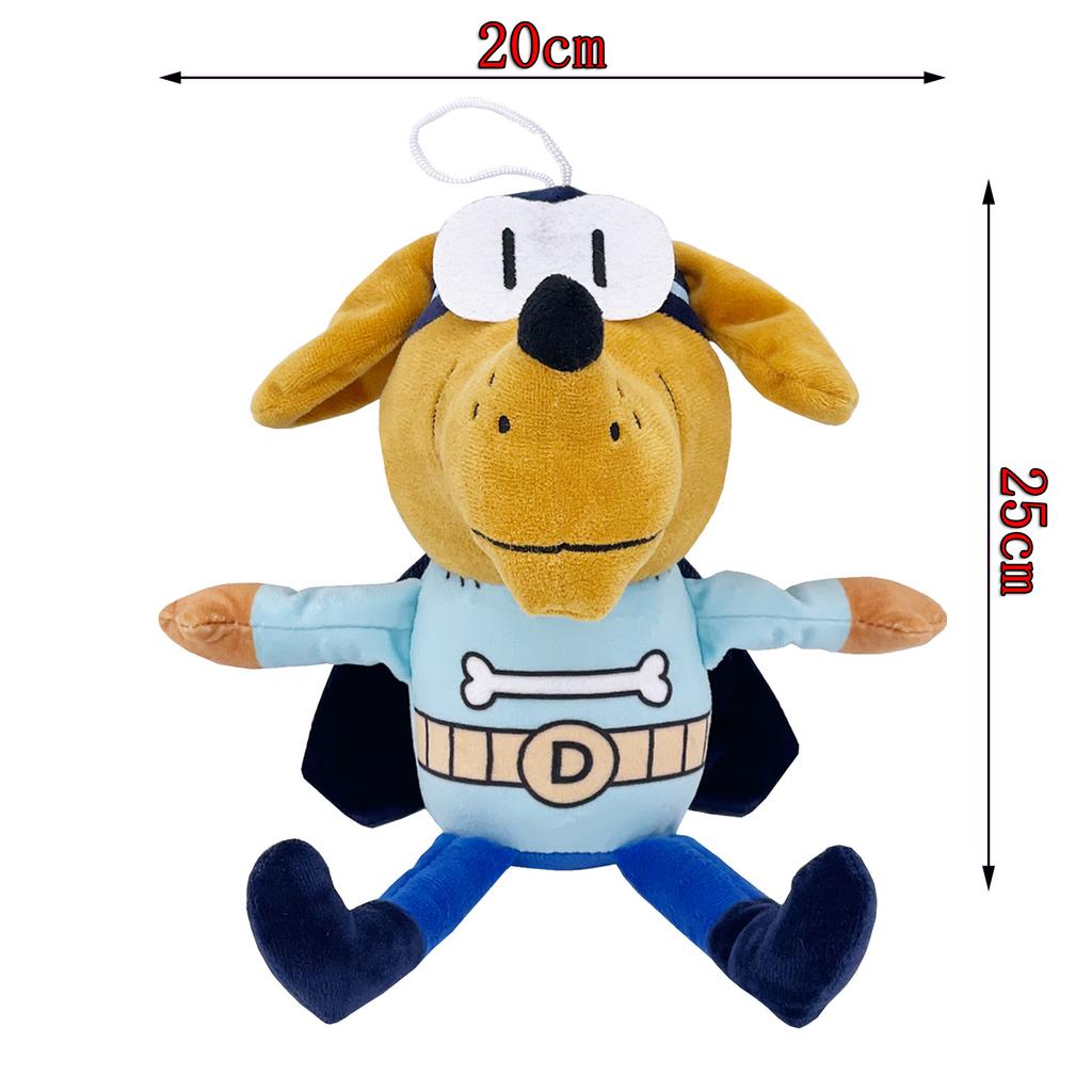 25cm Cute Dog Man Plush Toys Dogman Soft Stuffed Doll Cartoon Petey the Cat Puppy Chief Plushie Animals Figures Birthday Gifts