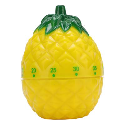 Minutnik kuchenny w kształcie owocu, uroczy styl, materiał plastikowy, 6,4x6,4x8,7 cm, kompaktowy minutnik mechaniczny dla