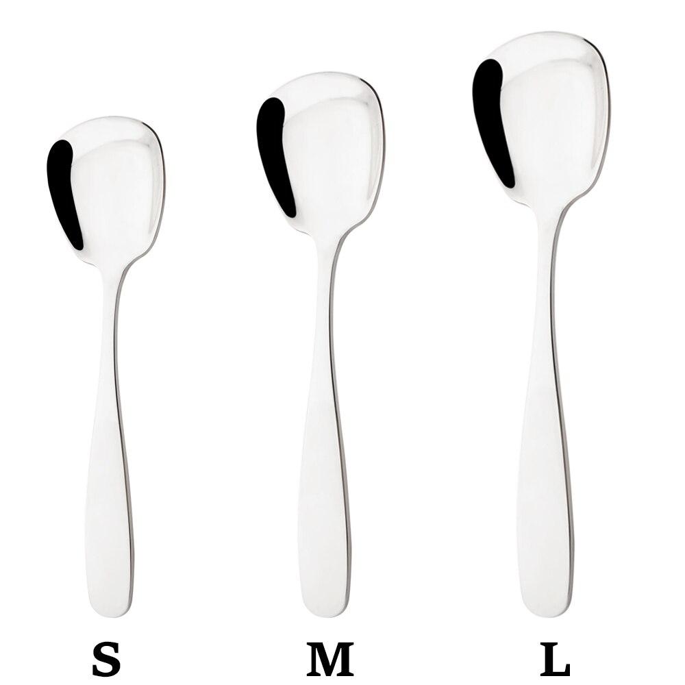 

3 шт. разноцветная посуда, зеркало из нержавеющей стали, квадратные ложки, ковш, десертные ложки для мороженого, детский ресторан, кухонная посуда серебряный