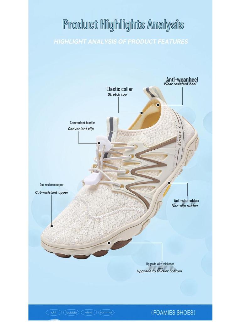 Lightweight Five-Finger Quick-Dry Wading Shoes for Outdoor Activities & Yoga
