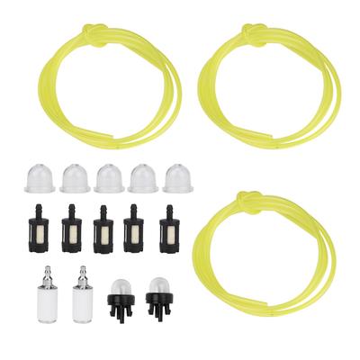 Tuyau de carburant de 1,5 m, 3 tailles, avec poire d'amorçage encliquetable et filtre à carburant, compatible avec Zama Stihl