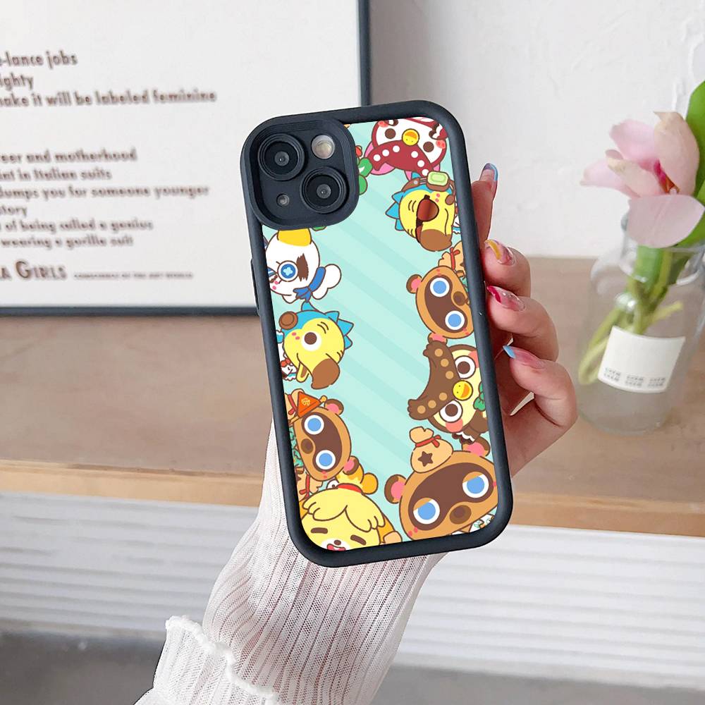 Game A-Animal C-C-Crossing Silicone Soft Phone Case For IPhone 17 16 15 14 Plus 13 12 Mini 11 Black Cover