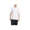 Adidas Originals Trefoil Essentials Tee Series Simple Brand Logo Comfortable Fashion Knit Crew Neck Short Sleeve T-Shirt Men Tops White JI8544