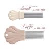 Clover Picot Comb Small White 57-709