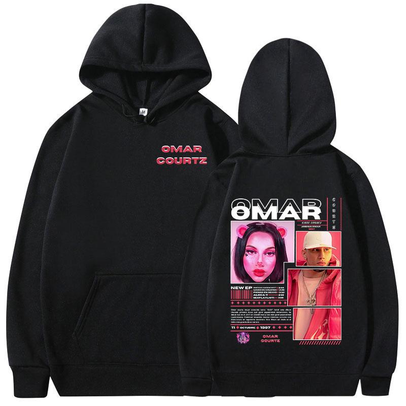 Omar Courtz Primera Musa Album Tour Merch Hoodies Men's Women Fashion Hooded Sweatshirts Hip Hop Oversized Pullovers Streetwear