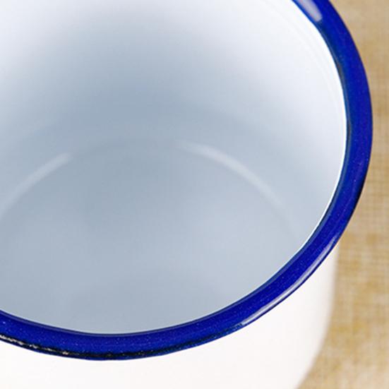 120/240/350/500ML Vintage Enamel Mug with Handle Heat-resistant Large Capacity Tea Milk Water Coffee Drinking Cup Retro Decoration
