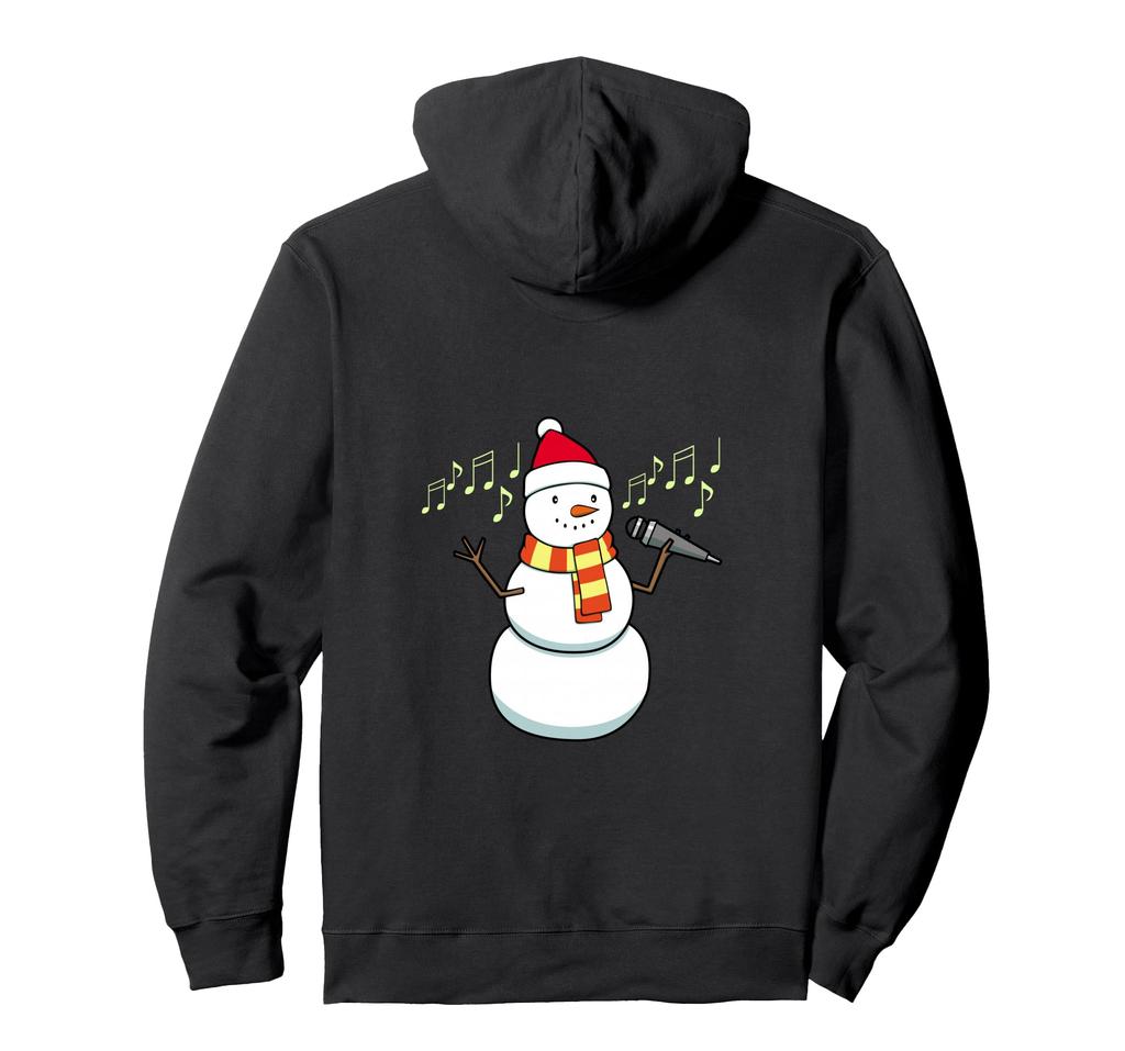 Cute Snowman Singing Vocal Coach Hoodie
