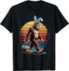Bigfoot Sasquatch Hase Ostereier Retro Herren Damen Kinder T-Shirt