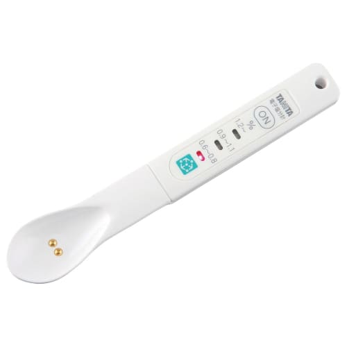 Tanita Salt Meter, Shiomi Spoon SO-302, White, D1.3xW16xH2.8cm