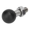 Motorcycle Thread Ball Mount Stainless Steel Rubber Easy Installation Ball Adapter for Motorbike