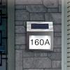 Waterproof Outdoor LED Solar Wall Light House Number Light Address Sign Illuminate for Home Garden Door Plate Wall Lamp