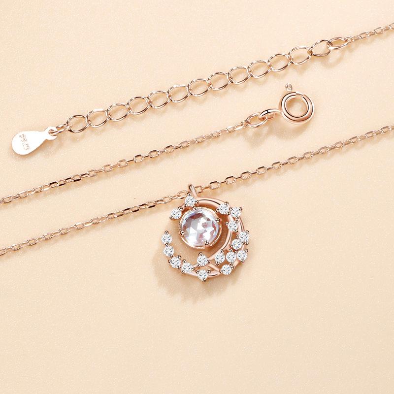 

Ожерелье Aurora Star Moon, женское, корейское издание, модное, простое, темпераментное, подвеска с луной из циркония, ключичная цепочка