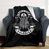 1pc Sons of Odin Valhalla Throw Blanket Soft Flannel, Cozy All Season Polyester Perfect for Home, Office