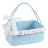 Handheld Storage Basket Woven Picnic Fruit Organizer Household Baby Gift Basket  For Home Decor