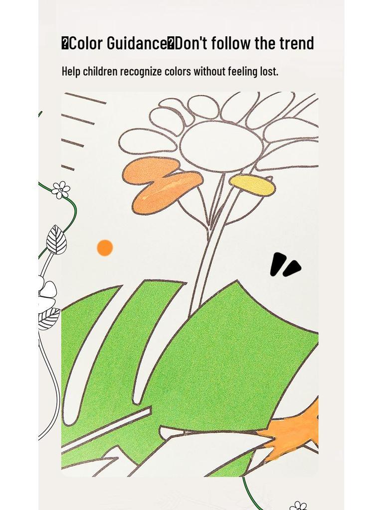 Mali Kids' Interactive Watercolor Height Chart - Parent-Child Educational Game, Easy Wall Removal.