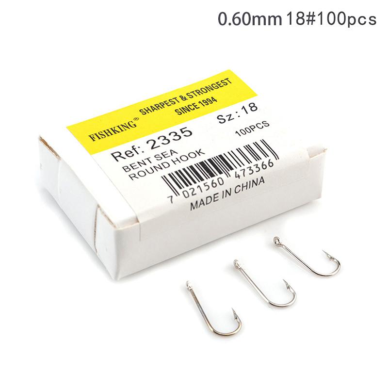 

100pcs/lot Lure High Carbon Steel Hooks Carp Hand Fishing Hooks Barbed Fishhook With Ring Fishing Accessories